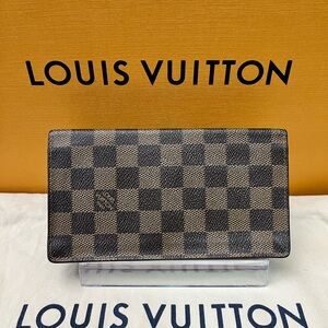 Louis Vuitton Damier Ebene Long Wallet - FREE COA